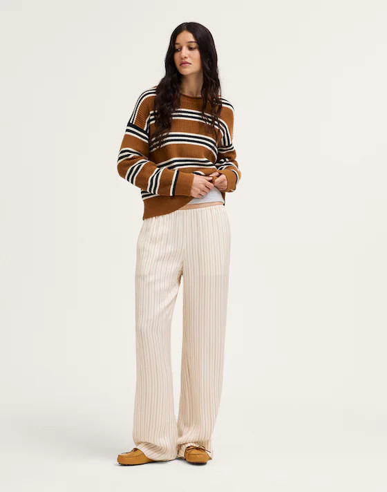 The Arden Crewneck Sweater in 100% Cotton | Madewell
