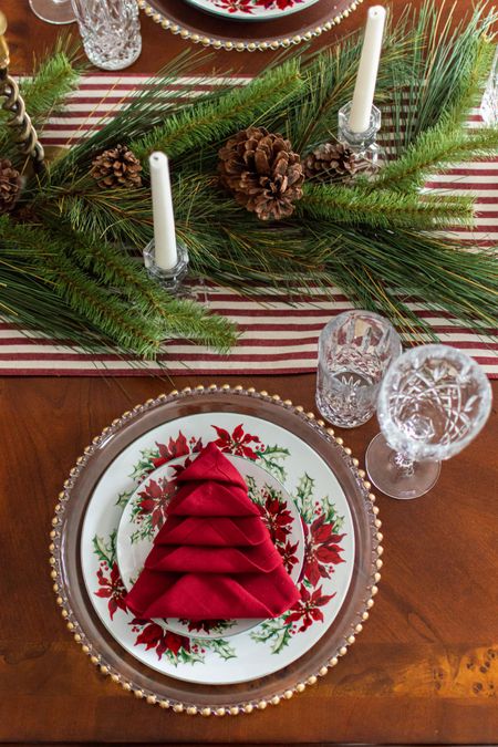 Christmas Tablescape Inspiration; Holiday Tablescape Inspiration 

#LTKSeasonal #LTKHoliday #LTKhome