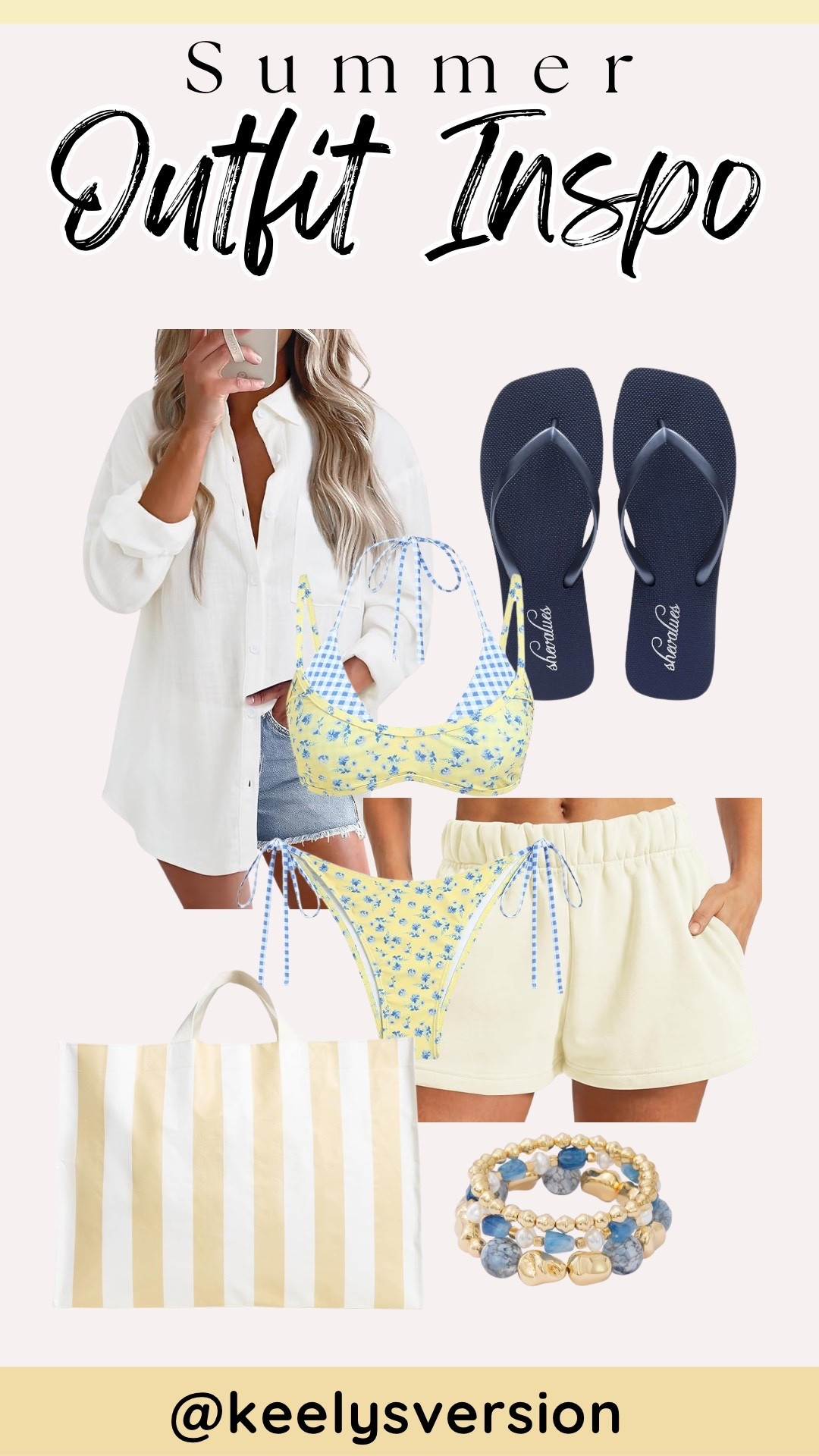 Summer outfit inspo 💛💙

#amazon

#LTKootd #LTKSwim #LTKSaleAlert