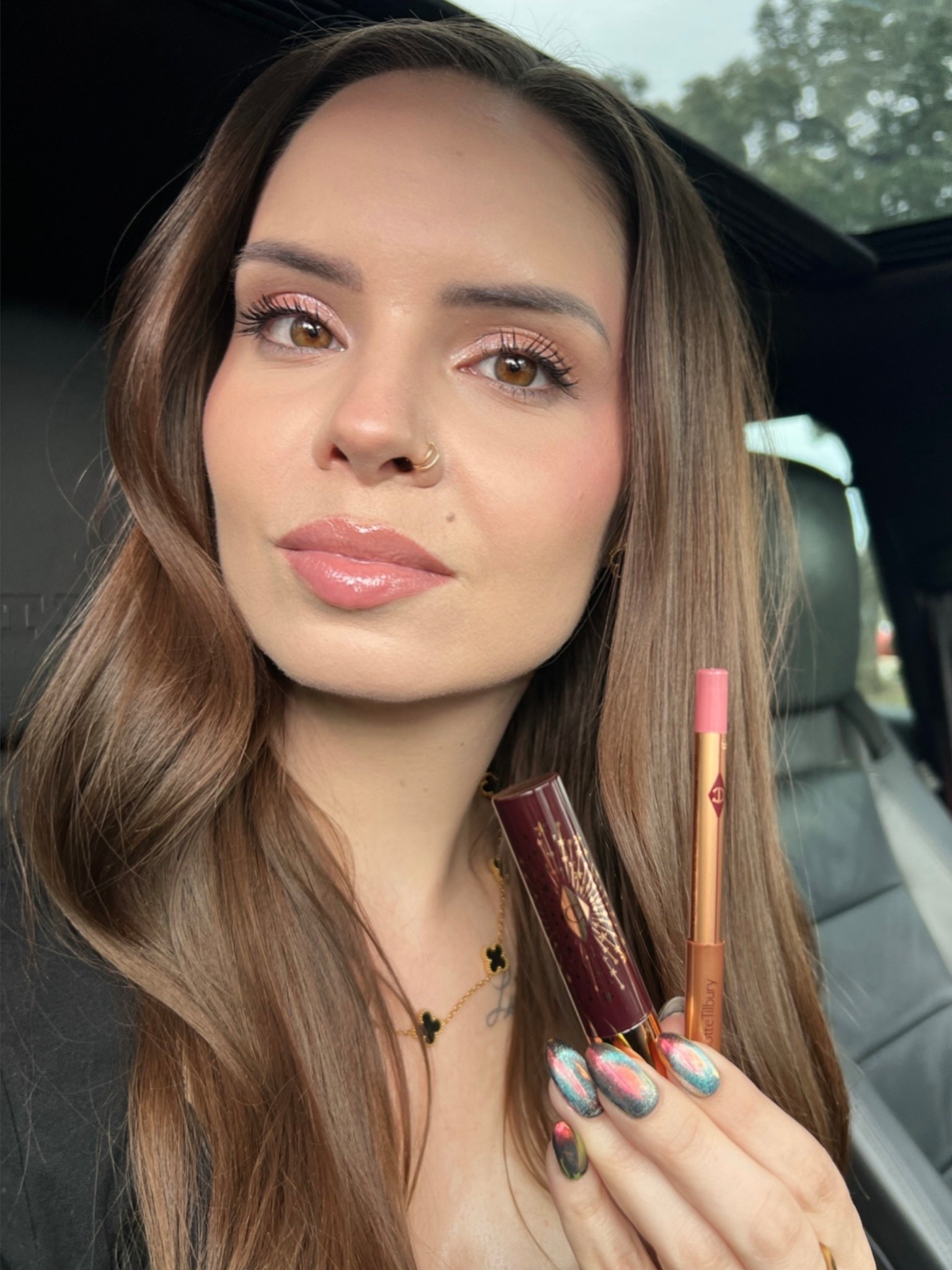 Charlotte Tilbury lip combo with lip chest lip liner in the shade pillow talk fair and hyaluronic happikiss lipstick balm in the shade crystal happikiss 

#LTKBeauty #LTKStyleTip #LTKFindsUnder50