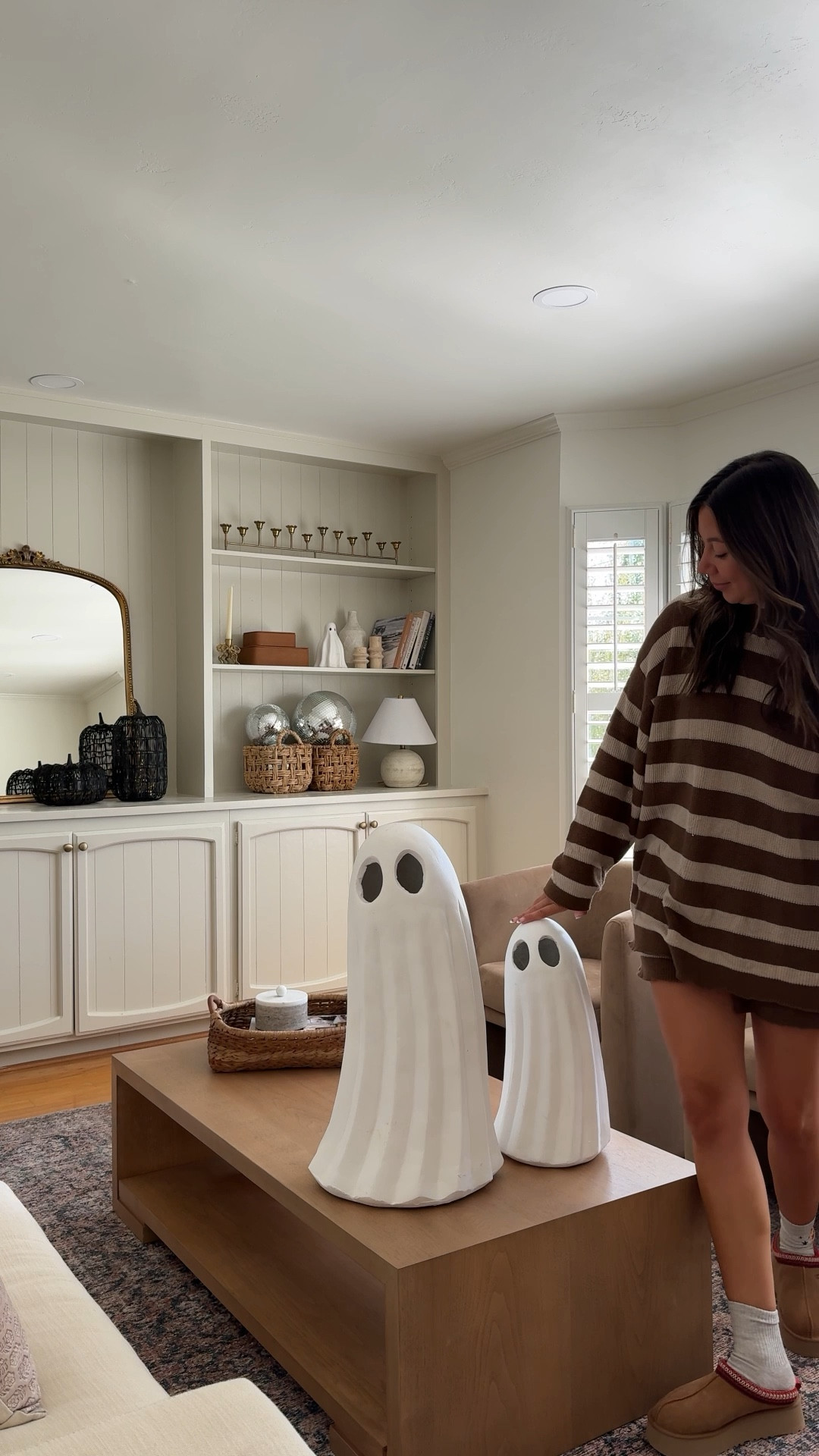 the cutest pair of ghosts! Perfect for Halloween decor!

love my cozy set too — wearing a L for an extra oversized look!

#LTKHome #LTKVideo #LTKFamily