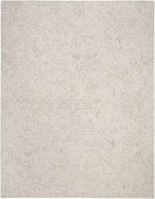 SAFAVIEH Abstract Collection 9' x 12' Light Blue ABT763J Handmade Premium Wool Area Rug | Amazon (US)