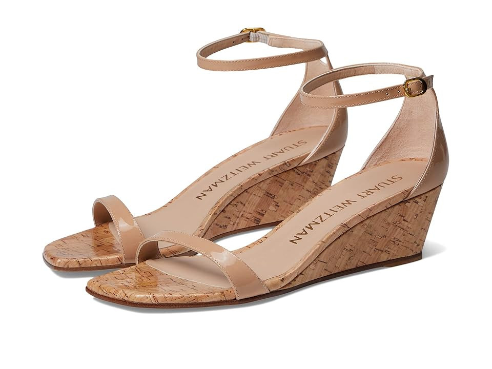 Stuart Weitzman Nudistcurve 50 Wedge Women's Shoes Adobe 1 : 9 B, Leather | Zappos