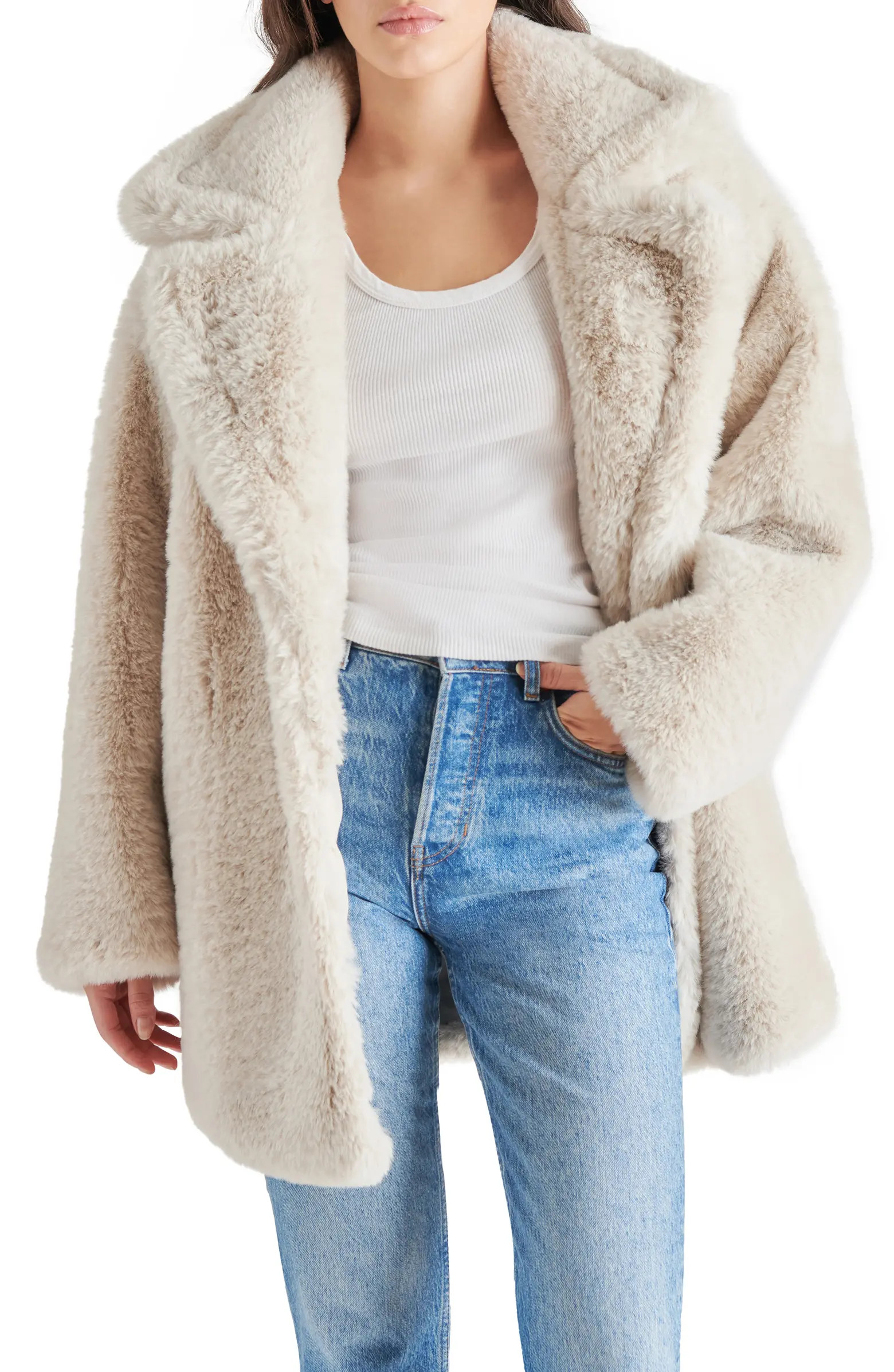 Steve Madden Faux Fur Snow Coat | Nordstrom | Nordstrom