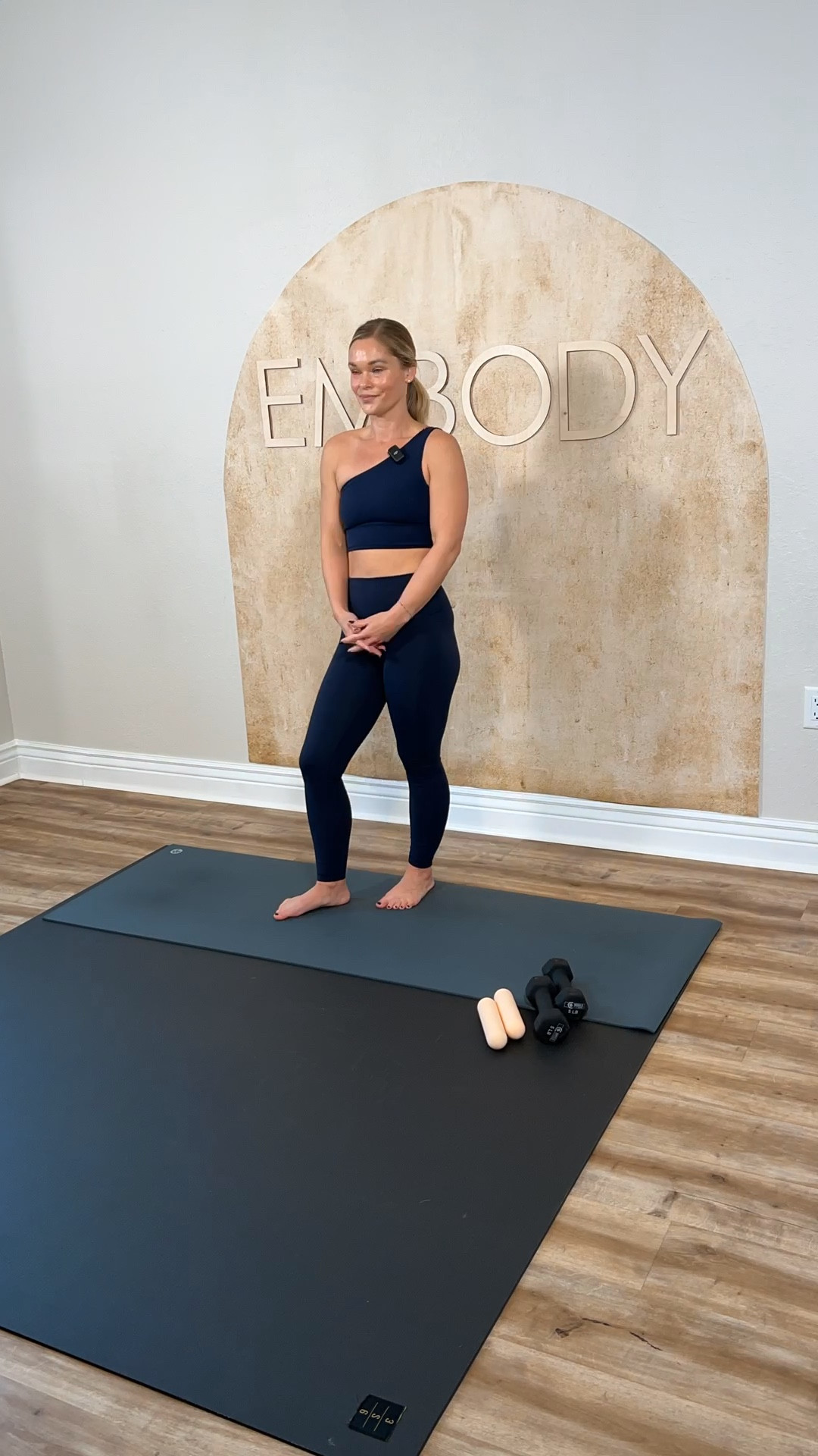 Inner thighs activated shooting 2 new workouts for Embody Fitness and Wellness. Love the true navy tone of this lululemon set against the neutral Embody background! 

#LTKVideo #LTKMostLoved #LTKfitness