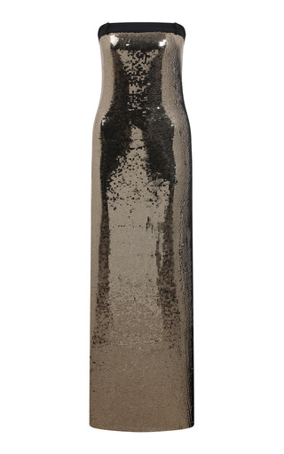 Gloria Strapless Sequin Midi Dress | Moda Operandi (Global)