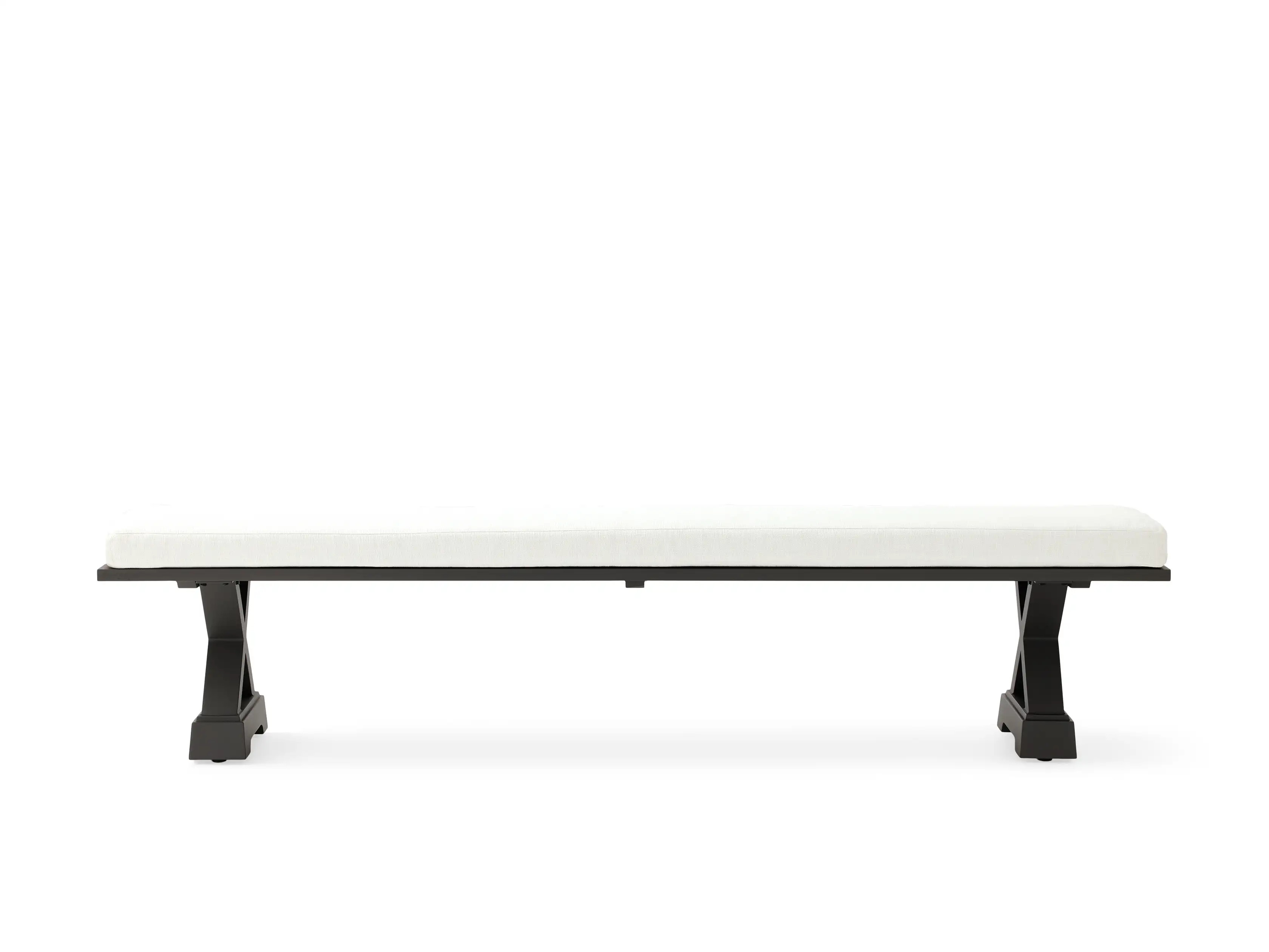 Montego Outdoor Aluminum Dining Bench | Arhaus