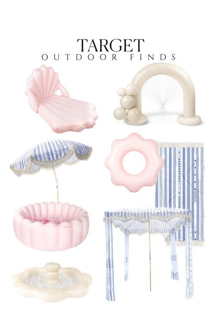 Cutest inflatables at target! Inflatable play pool pink pool outdoor umbrella blue and white decor outdoor fun for kids target finds 

#LTKkids #LTKsalealert #LTKfamily