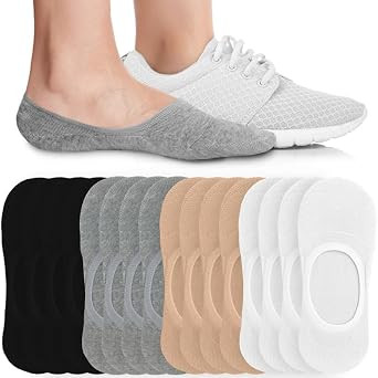 Eedor No Show Socks Women - Low Cut Ankle, Non Slip | Amazon (US)