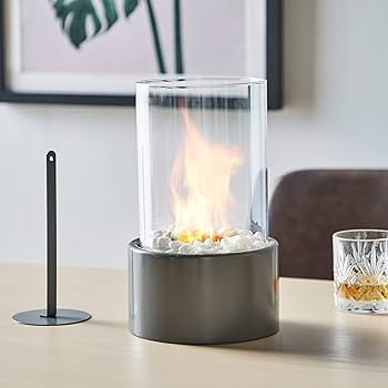 VonHaus Tabletop Fireplace – Bioethanol Fireplace – Bio Ethanol Table Top Fire, Table Top Hea... | Amazon (UK)