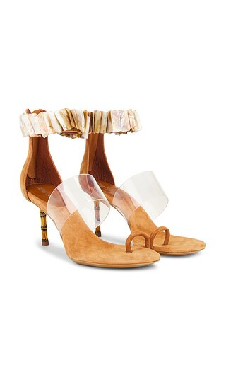 Cowrie-SH Sandal in Tan Suede Combo | Revolve Clothing (Global)