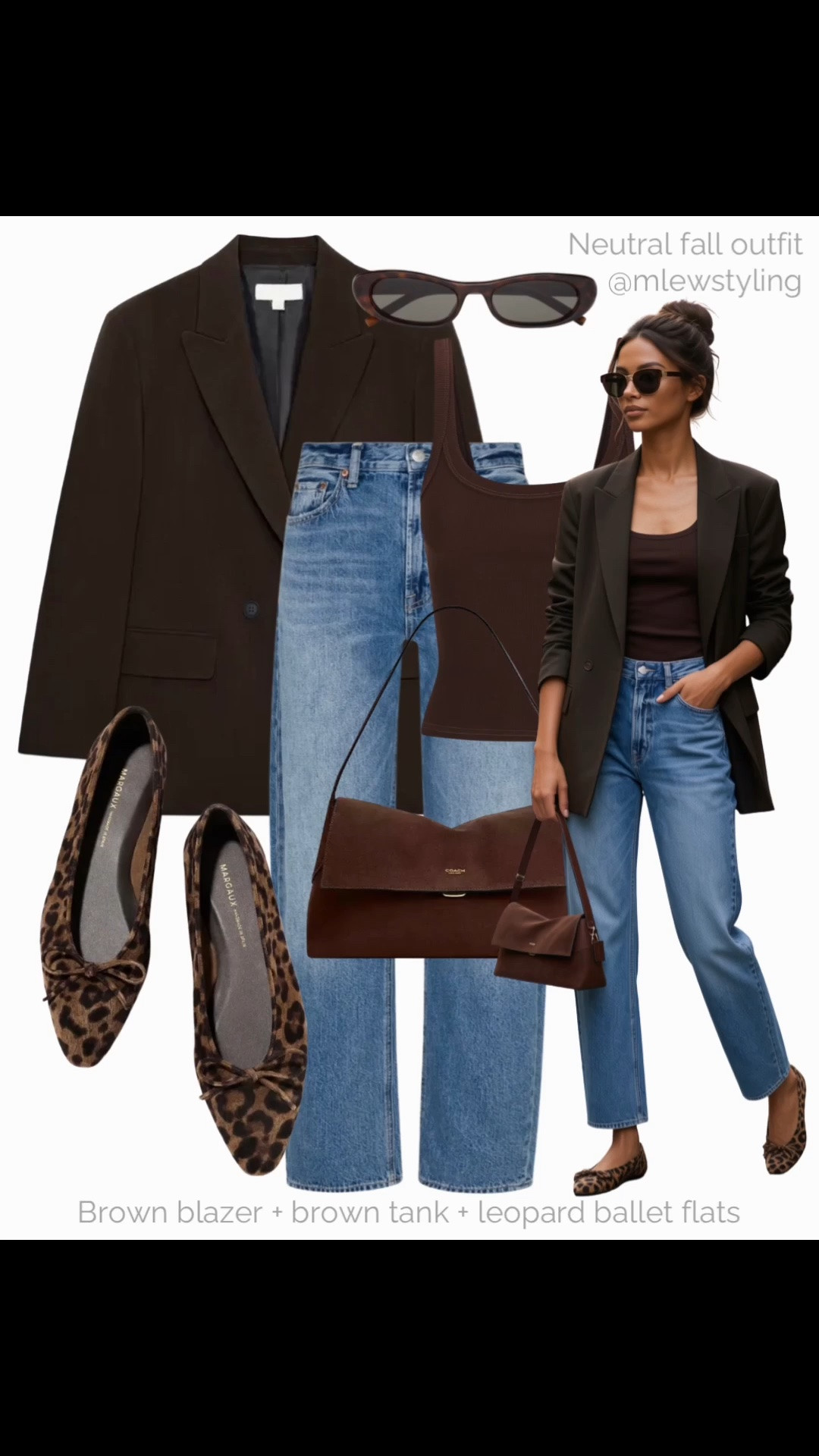 Brown blazer + brown tank + leopard ballet flats 🍂🤎

Tags: elevated fall outfit, casual workwear, office outfit, pistola denim jeans, Margaux ballet flats, brown Zara blazer, coach suede bag, neutral outfit formula, capsule wardrobe, autumn trends

#LTKfall #LTKjeans #LTKshoes