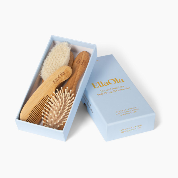 Ella Ola 3-Piece Bamboo Brush & Comb Set | Babylist
