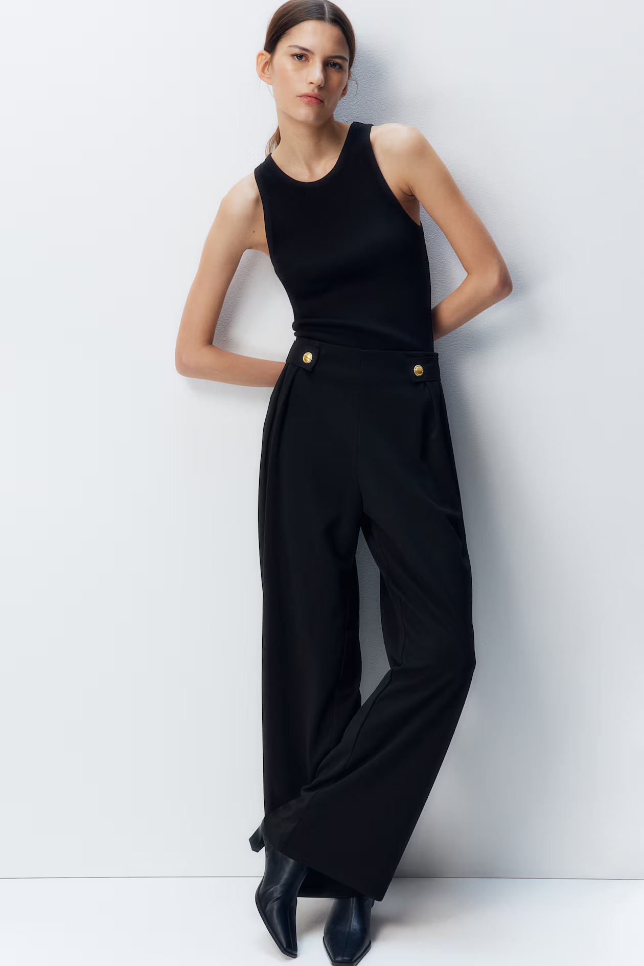 Elegante Jerseyhose - Schwarz - Ladies | H&M DE | H&M (DE, AT, CH, NL, FI)