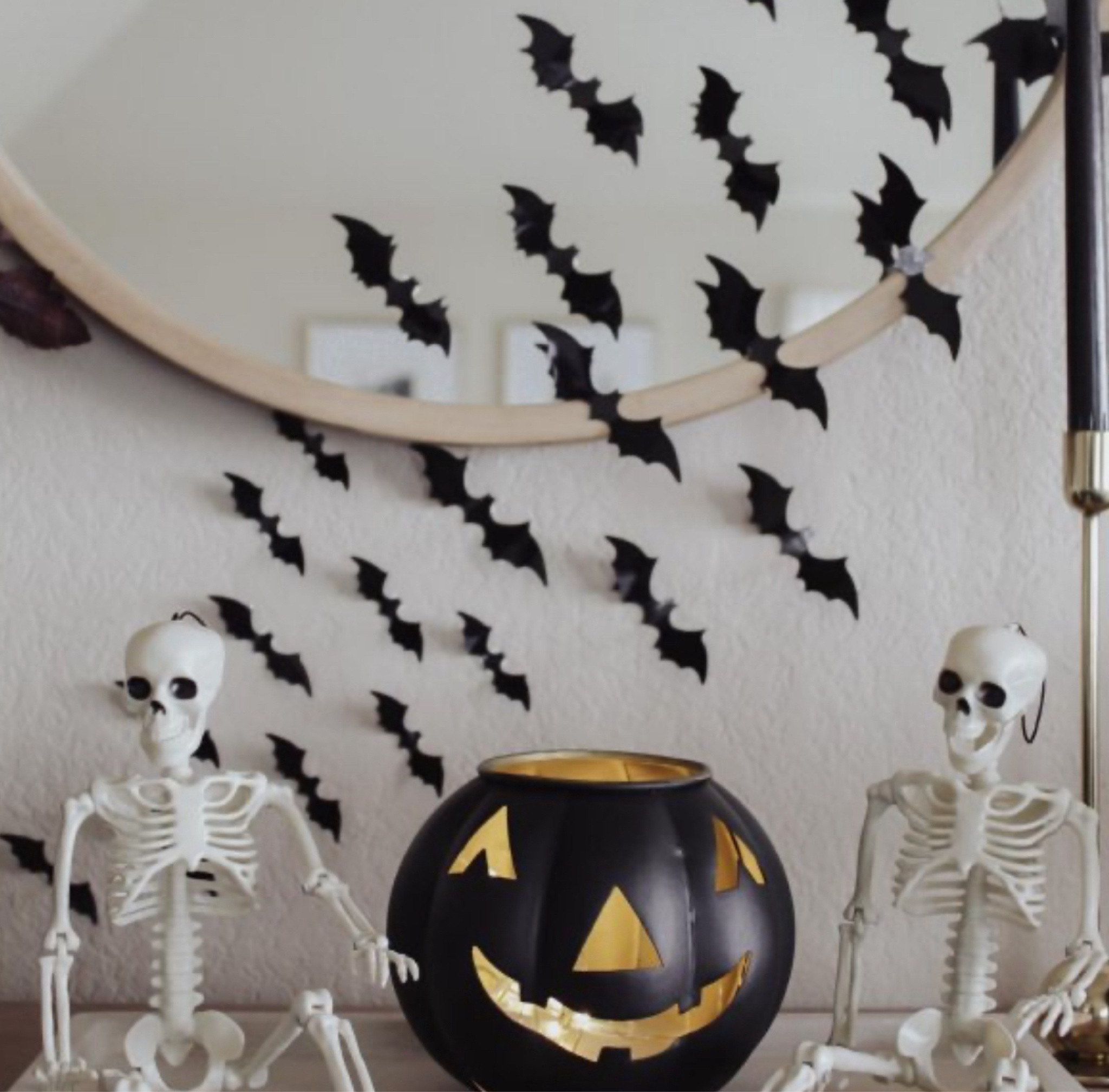 Bringing the spooky vibes home with jack-o-lanterns, bats, and a skeleton ready to greet all the ghosts and ghouls this Halloween! 🎃🦇💀 #SpookySeason #HauntedHome
#halloweendecorations
#SpookySeason
#HalloweenDecor
#JackOLantern
#SkeletonCrew
#BatsAndBones
#HauntedHome
#HalloweenVibes
#FallDecor
#CreepyChic
#SpookyAesthetic
#PumpkinPerfection
#HomeHaunt
#OctoberVibes
#EerieElegance
#HalloweenAtHome

#LTKHalloween #LTKHome