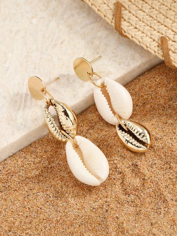 Shell Decor Mismatched Drop Earrings
       
              
              $1.70        
    (29)
... | SHEIN