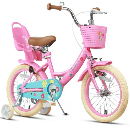 Glerc Maggie 16 inch Kids Girls Bike for Ages 4-7 Years Child, Pink | Walmart (US)
