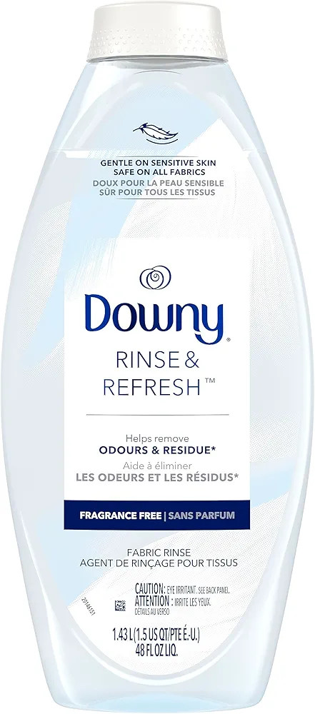 Downy Rinse & Refresh Free & Gentle Odour Remover and Fabric Softener, Fragrance Free, 48 oz, No ... | Amazon (CA)