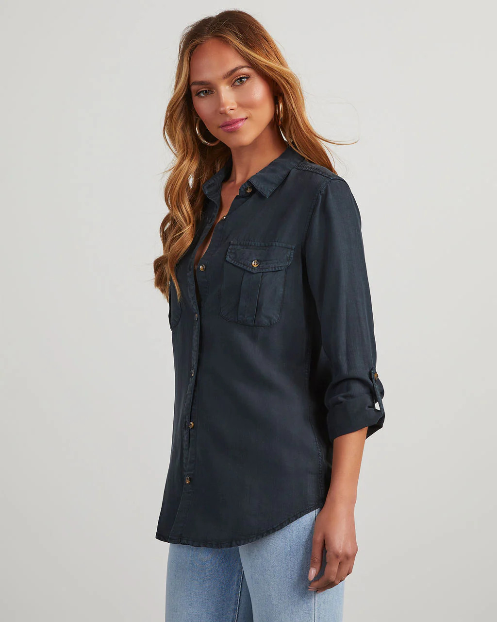 Katana Chambray Utility Top | VICI
