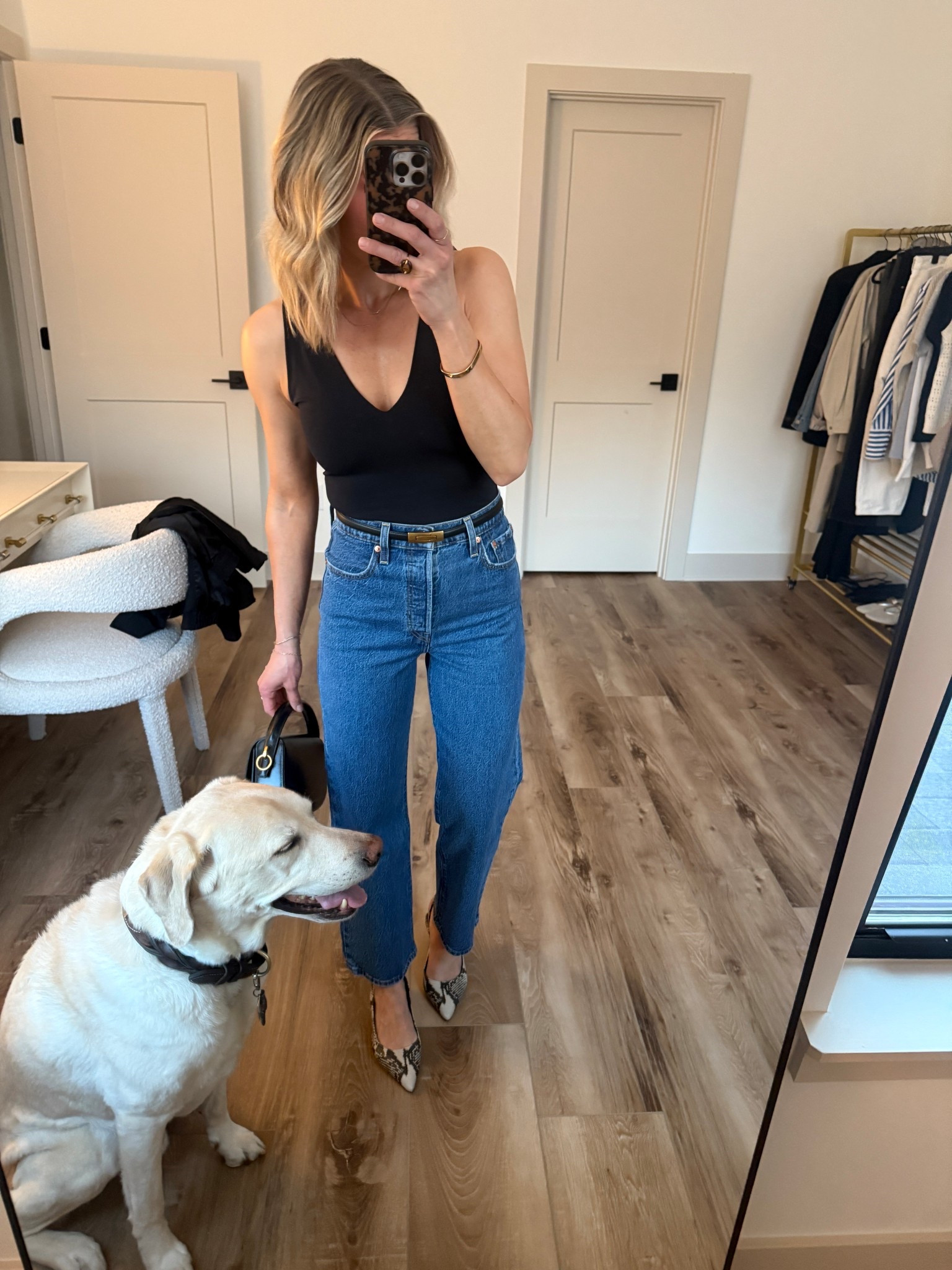 Wearing 26/27 inseam jeans (run snug), small tank, small belt, heels tts 

#LTKgrwm #LTKOver40 #LTKootd