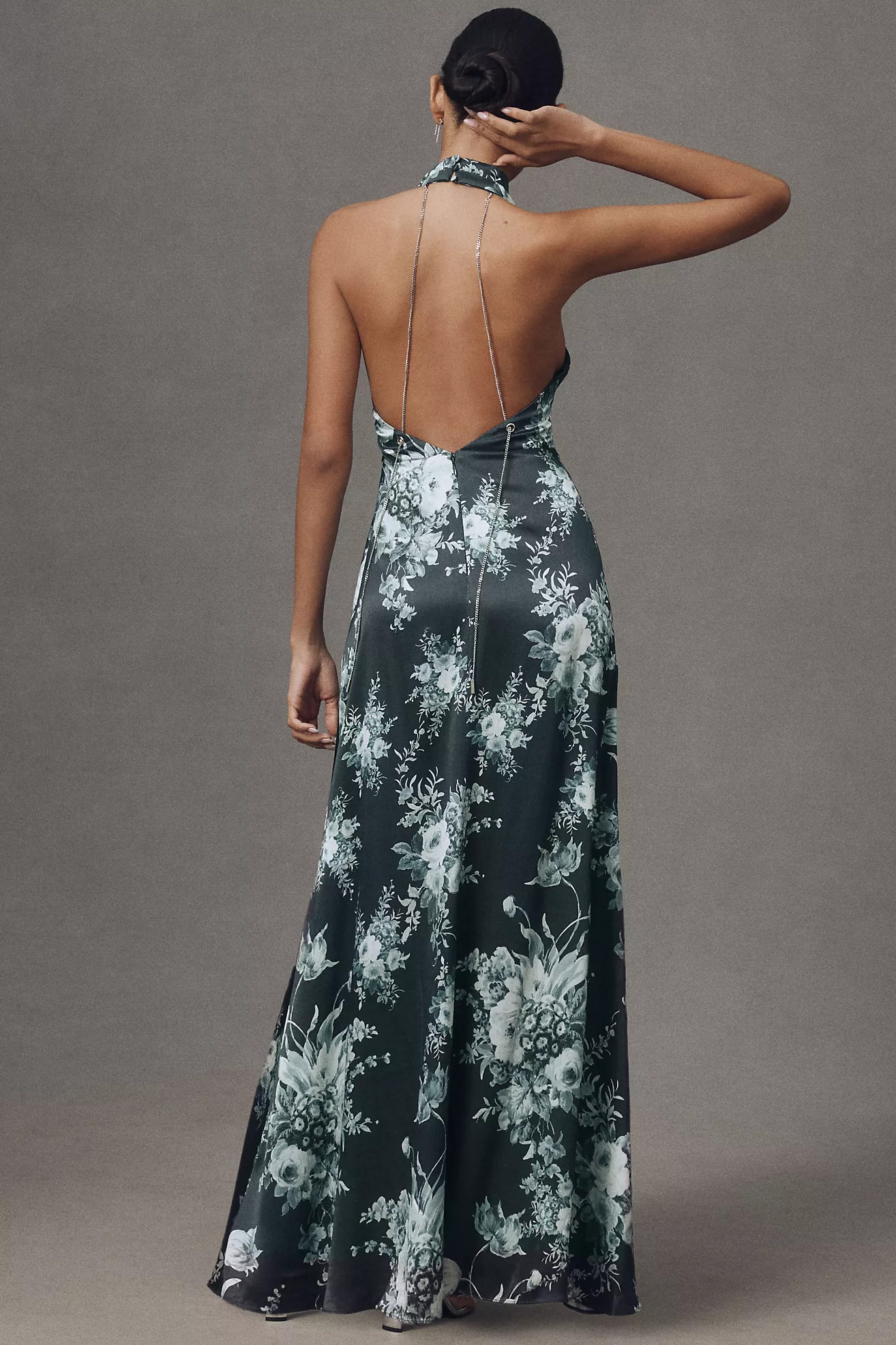 BHLDN Chain-Back Halter Maxi Dress | Anthropologie (US)