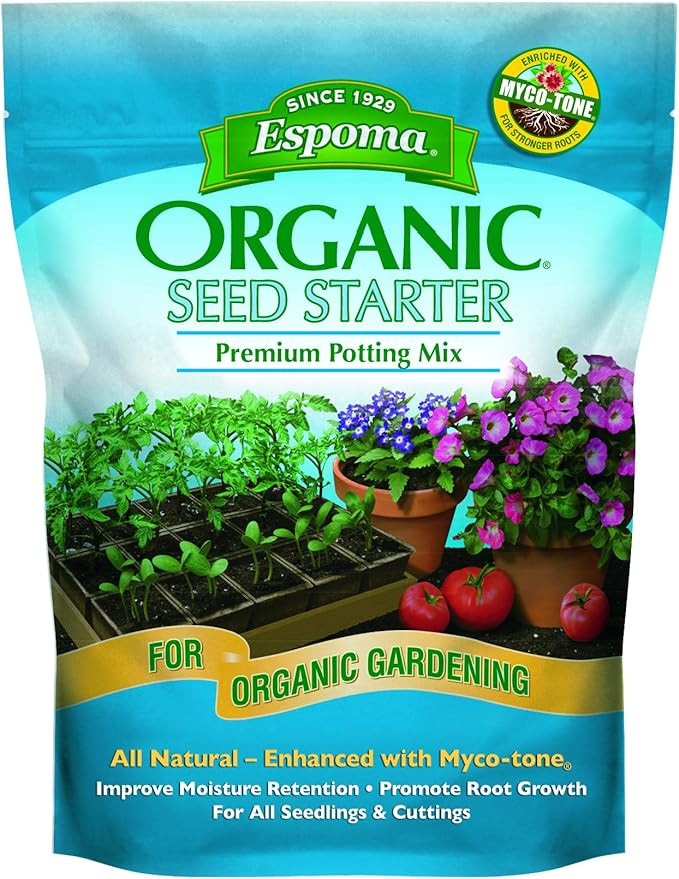 Espoma Organic Seed Starter Premium Potting Soil Mix - All Natural & Organic Seed Starting Mix wi... | Amazon (US)