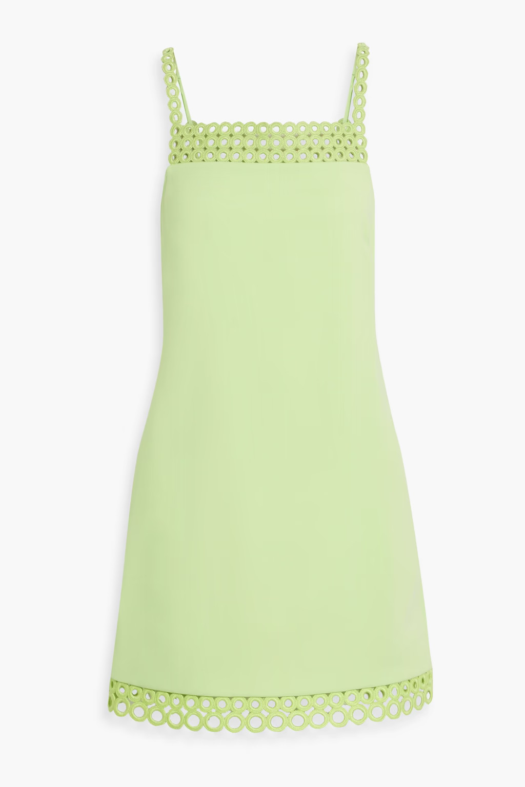 Marlie crochet-trimmed crepe mini dress | The Outnet (US and CA)
