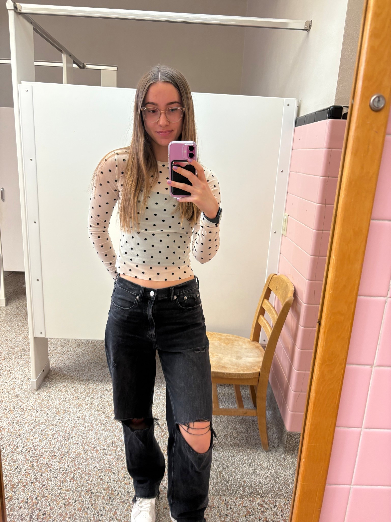 Casual Class Outfit 🤓👖🖤
Shirt: runs small (M)
Cami-tank: true to size (S)
Jeans: run large (4)
Shoes: true to size (8)

#LTKFindsUnder50 #LTKWorkwear