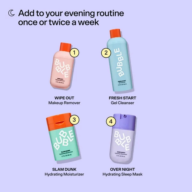 Bubble Skincare Overnight Cream Mask, All Skin Types, 50mL | Walmart (US)