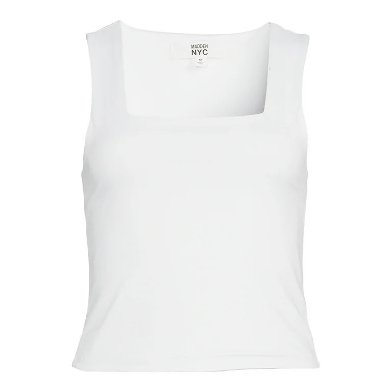 Madden NYC Juniors Square Neck Sleeveless Top | Walmart (US)