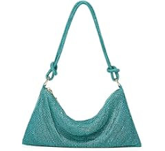 Rhinestone Hobo Bag for Women Chic Evening Handbag Shiny Diamond Purse for Travel Vacation 2023 | Amazon (US)