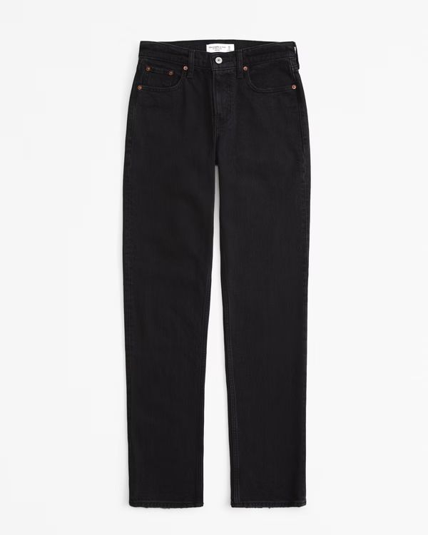 Mid Rise 90s Straight Jean | Abercrombie & Fitch (US)