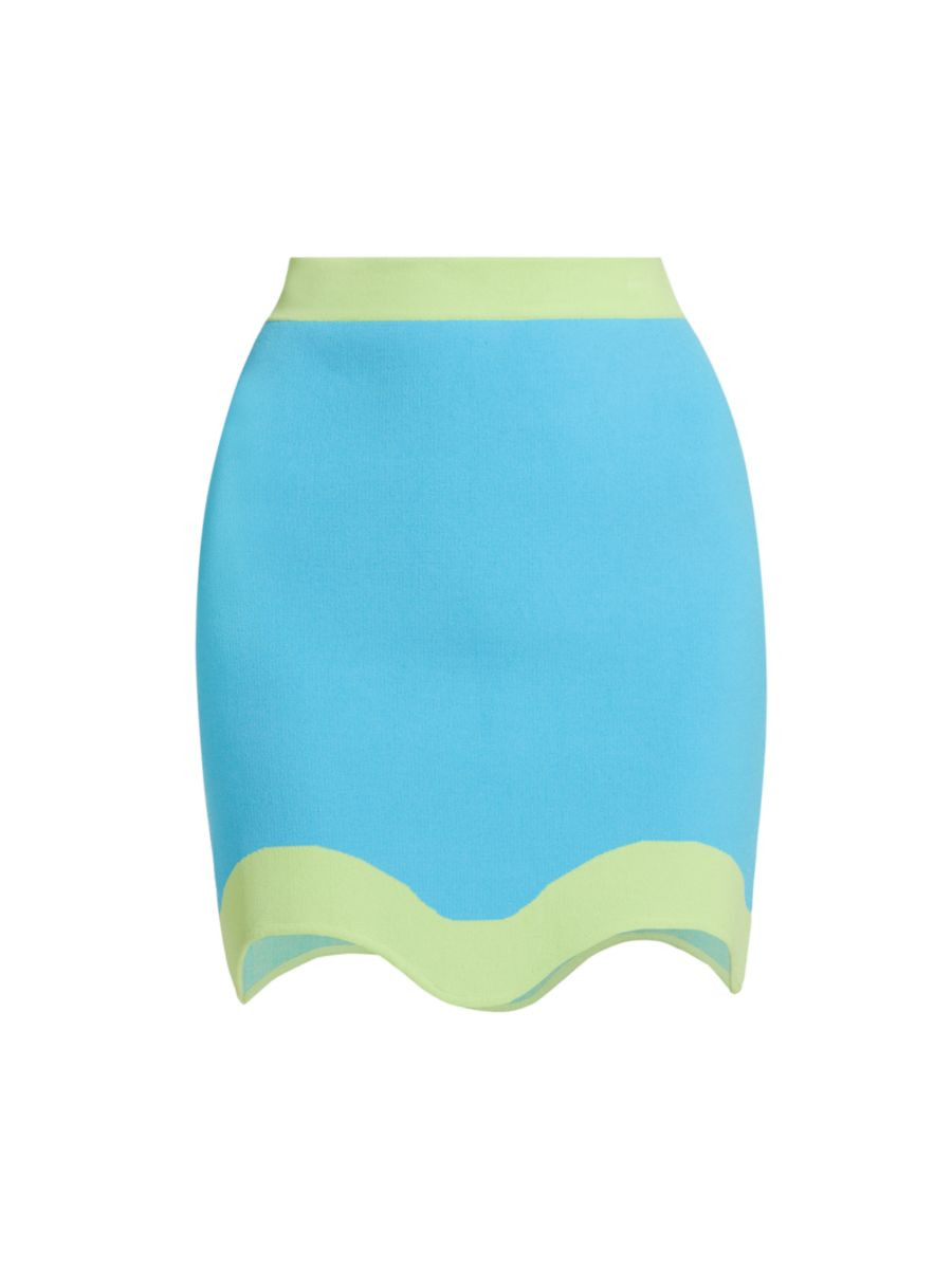 Dean Knit Scallop-Hem Miniskirt | Saks Fifth Avenue