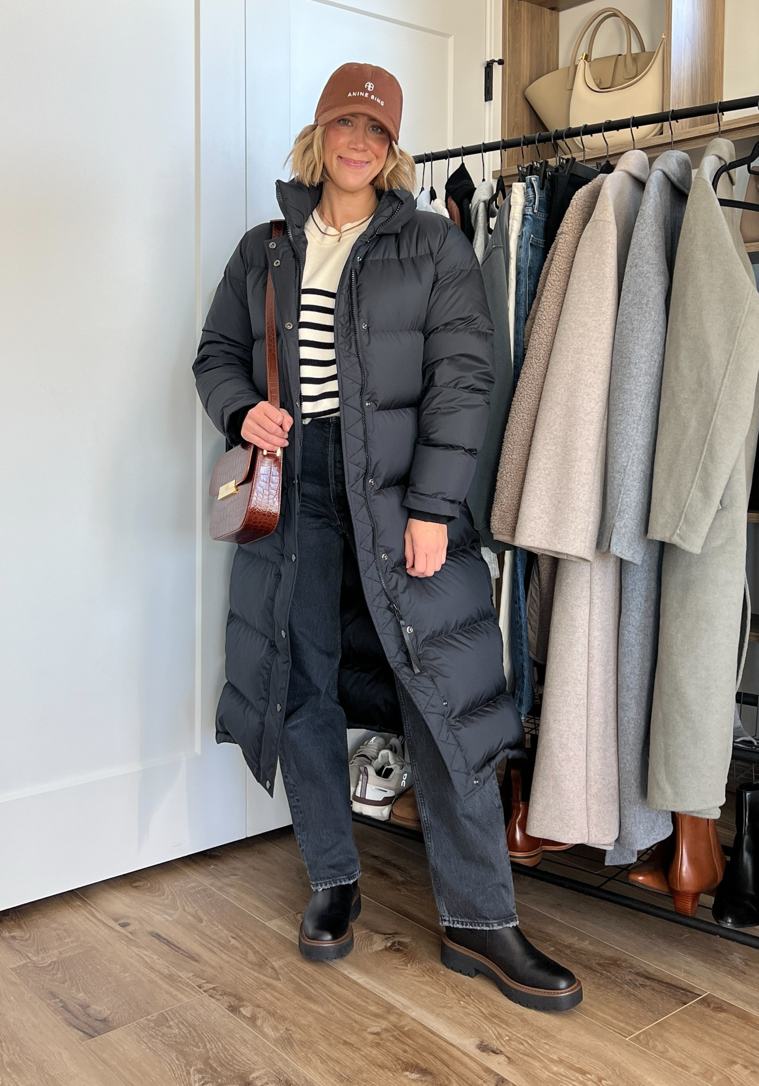 Wearing size 26 jeans, small striped sweater, small puffer coat, boots tts 

#LTKstyletip #LTKfindsunder50 #LTKfindsunder100