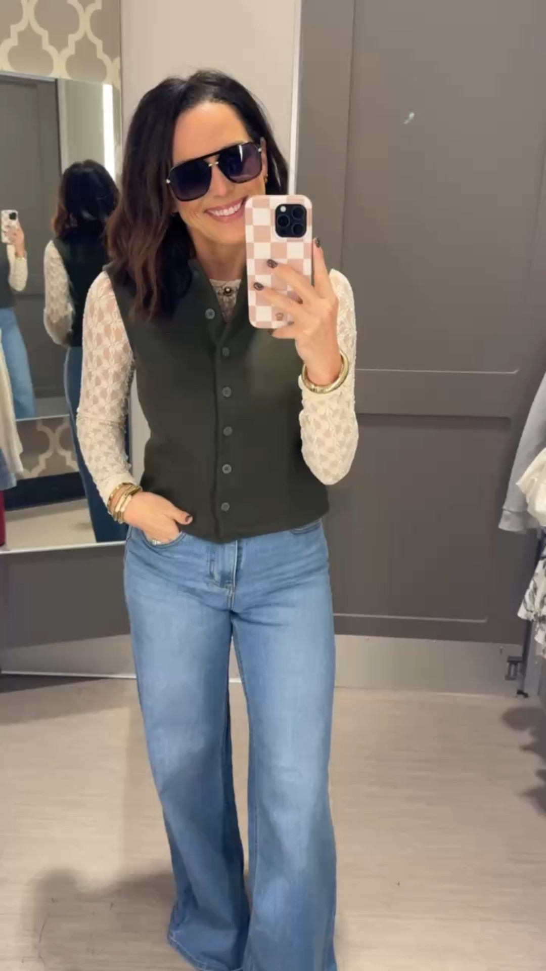 Love this Target lace long sleep top for layering under vests, T-shirts or over a cami for an elevated look! Fits tts, available in cream and black. VintagePickin Aprilwilks viral target mesh shirt layering tops women’s fall fashion finds target outfit inspo winter outfit inspo women’s fashion target women’s fashion 

#LTKSaleAlert #LTKHoliday #LTKFindsUnder100