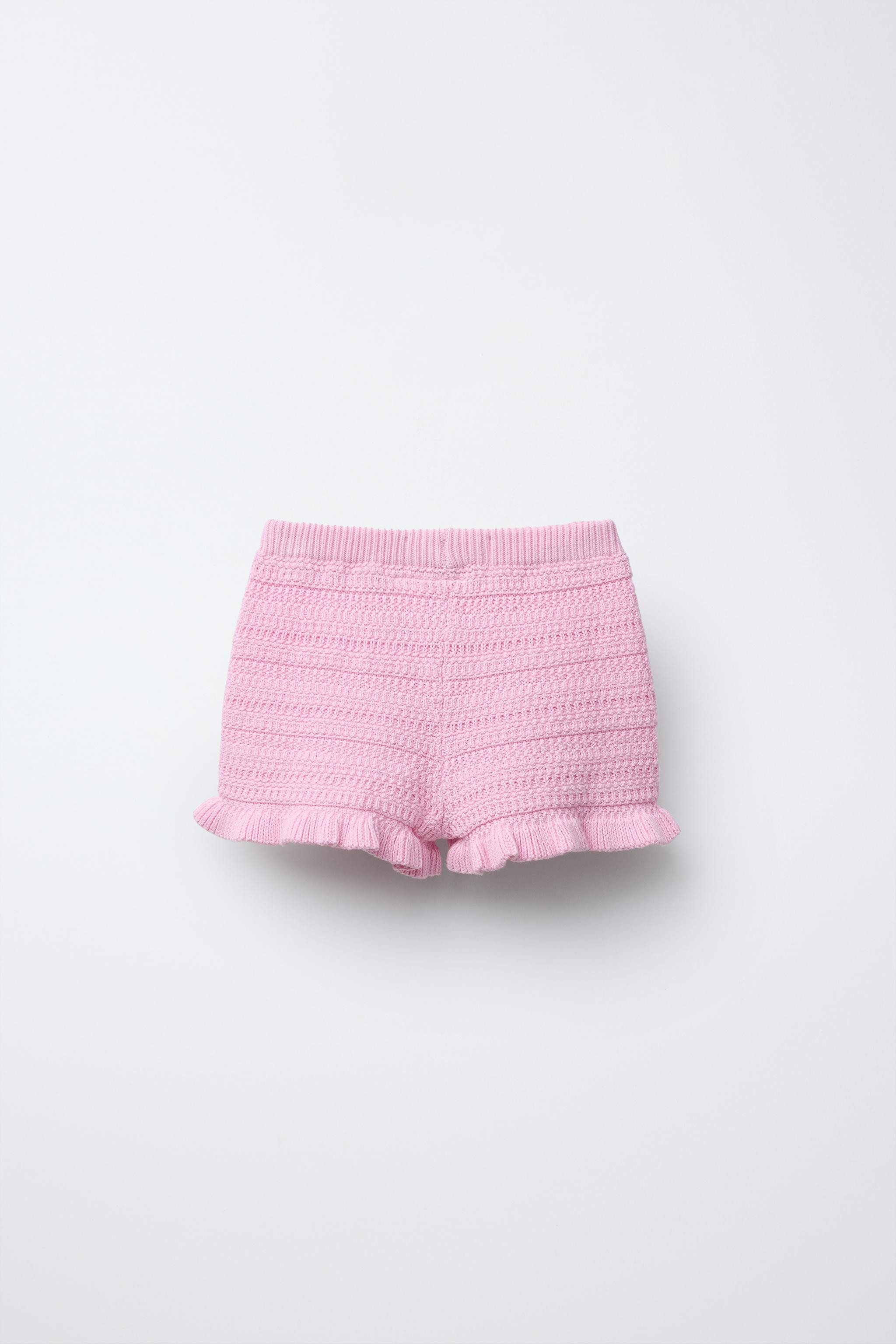 OPENWORK KNIT SHORTS | Zara US