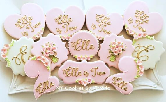 My Little Princess Birthday Party Cookies Favors. Name Cookie | Etsy | Etsy (US)