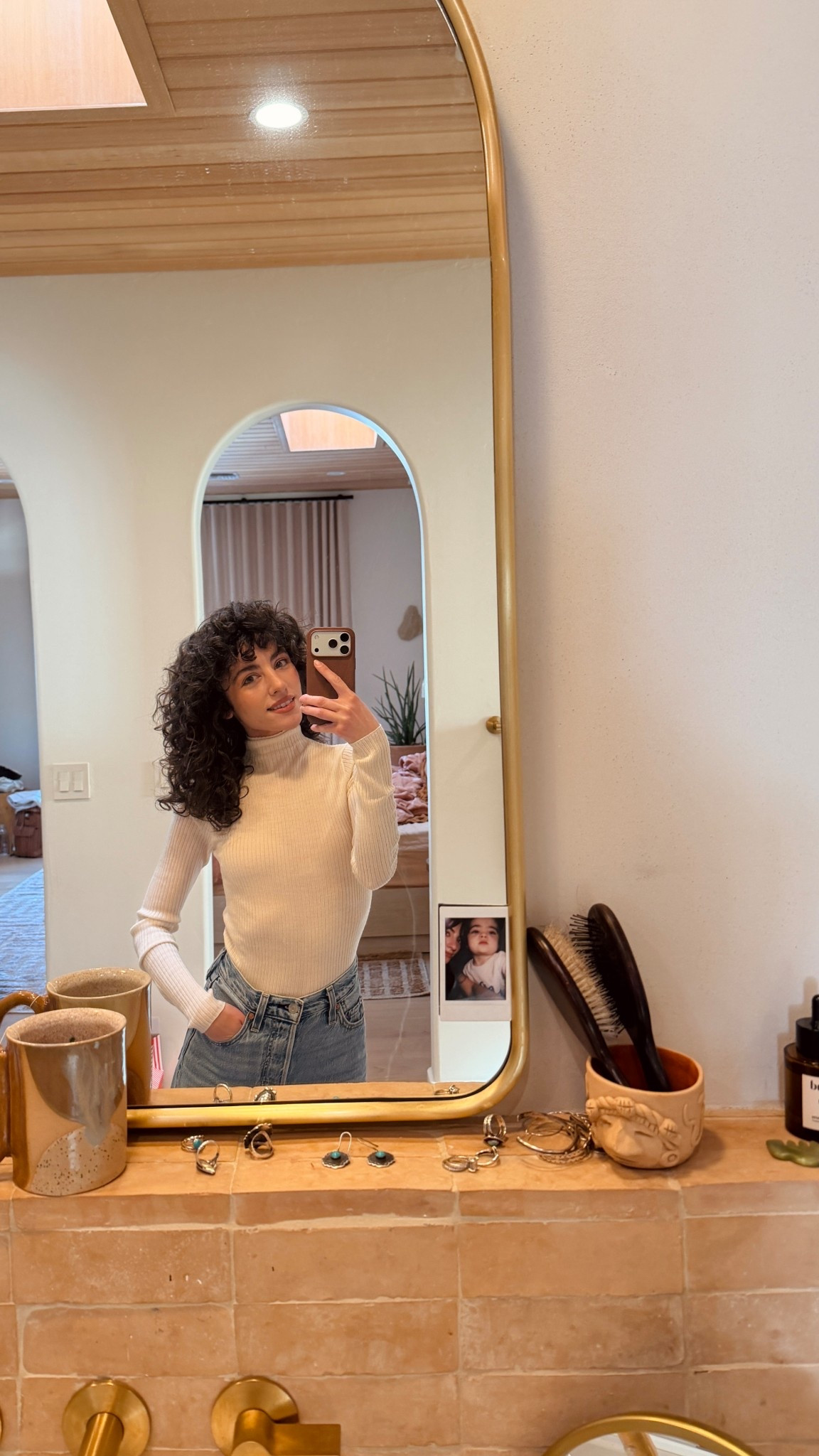 Love this perfect ribbed turtleneck- so soft and such a classic  