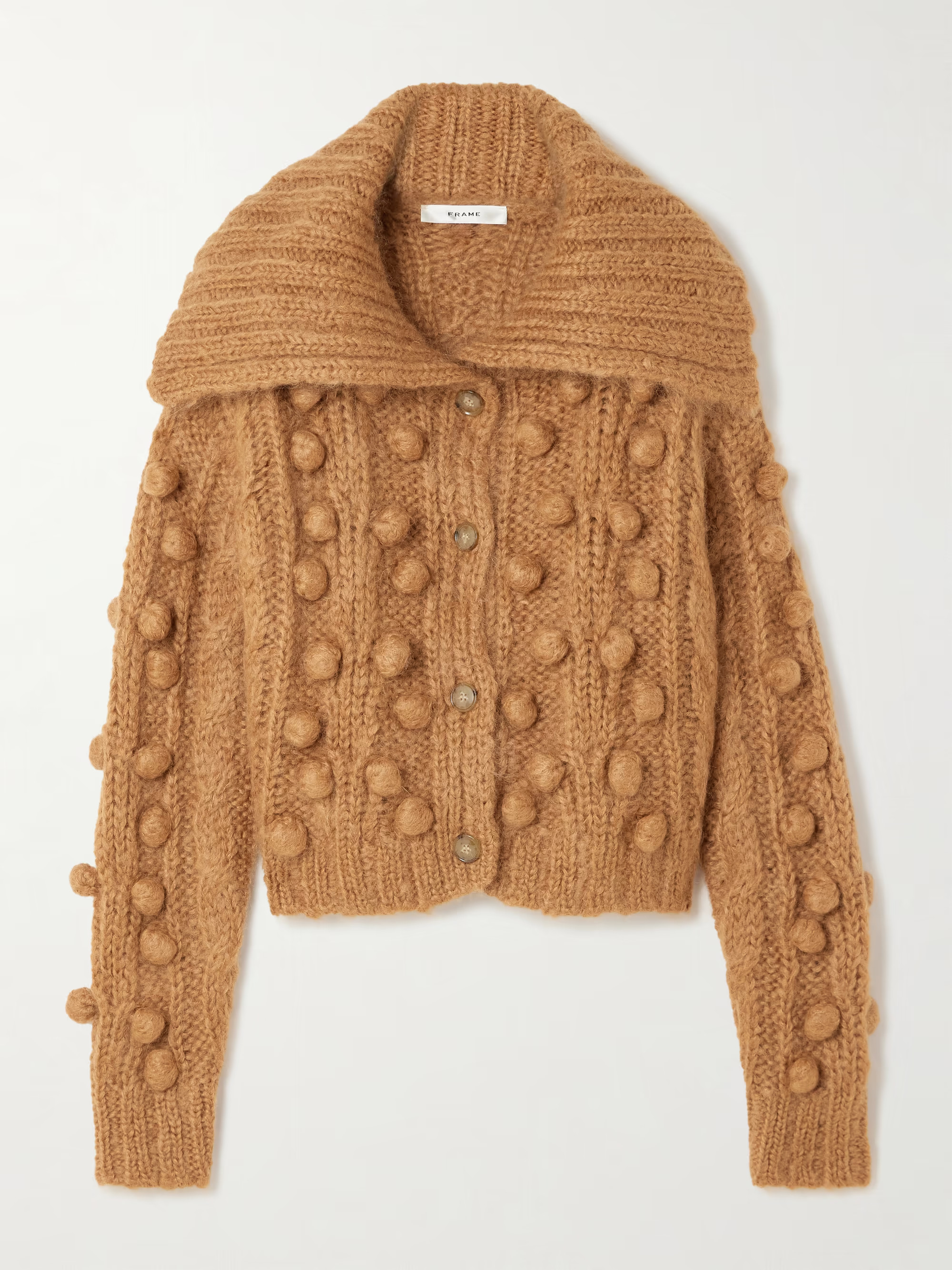 Bauble pompom-embellished mohair-blend cardigan | NET-A-PORTER (US)