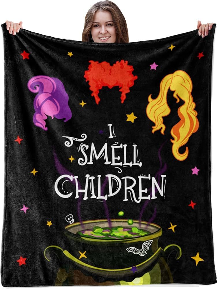 Gifts for Family Halloween Throw Blanket Decoration Scary Halloween Movie Throw Blanket Soft Blan... | Amazon (US)