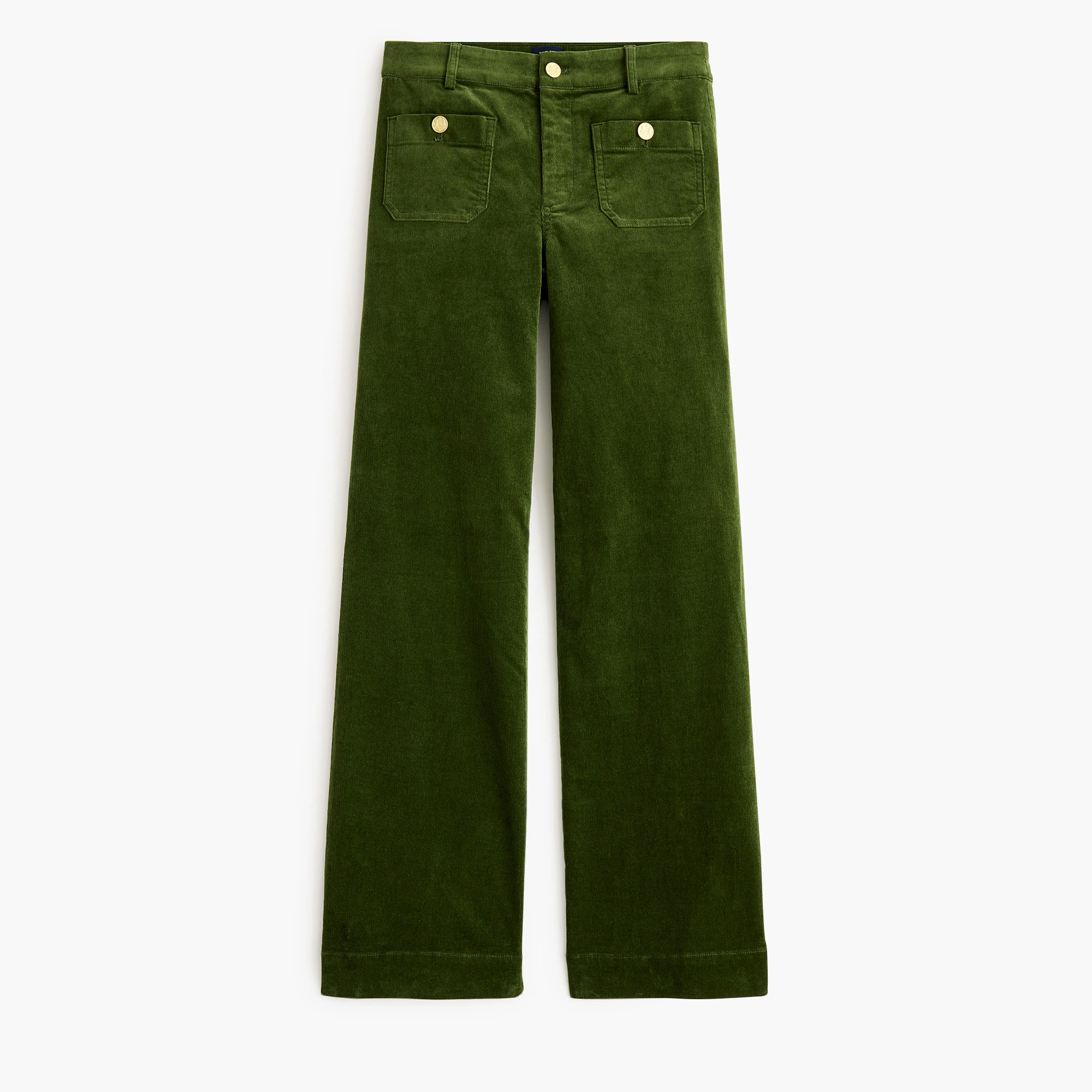 Tall corduroy Lizzie sailor high-rise patch-pocket wide-leg pant | J.Crew Factory