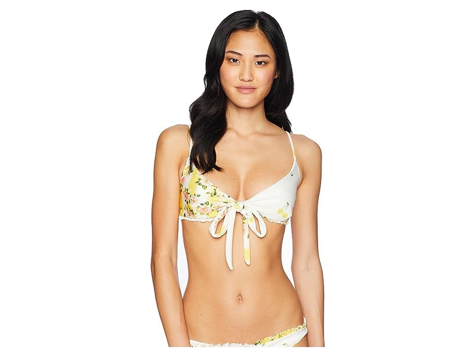 For Love and Lemons Nashville Bikini Top (Buttercreme) Women's Swimwear | Zappos