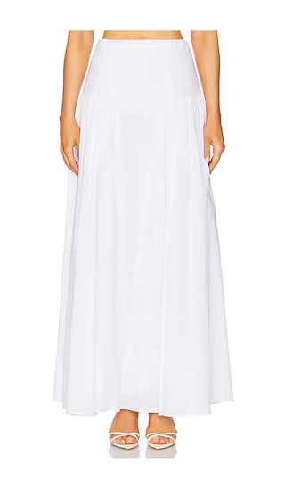 Amorette Maxi Skirt in Orchid White | Revolve Clothing (Global)