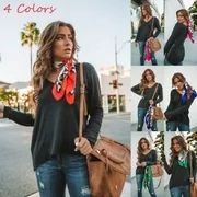 New Fashion Womens Silk Satin Square Leopard Dot Neck Scarf Wrap Shawl Neckerchief | Walmart (US)