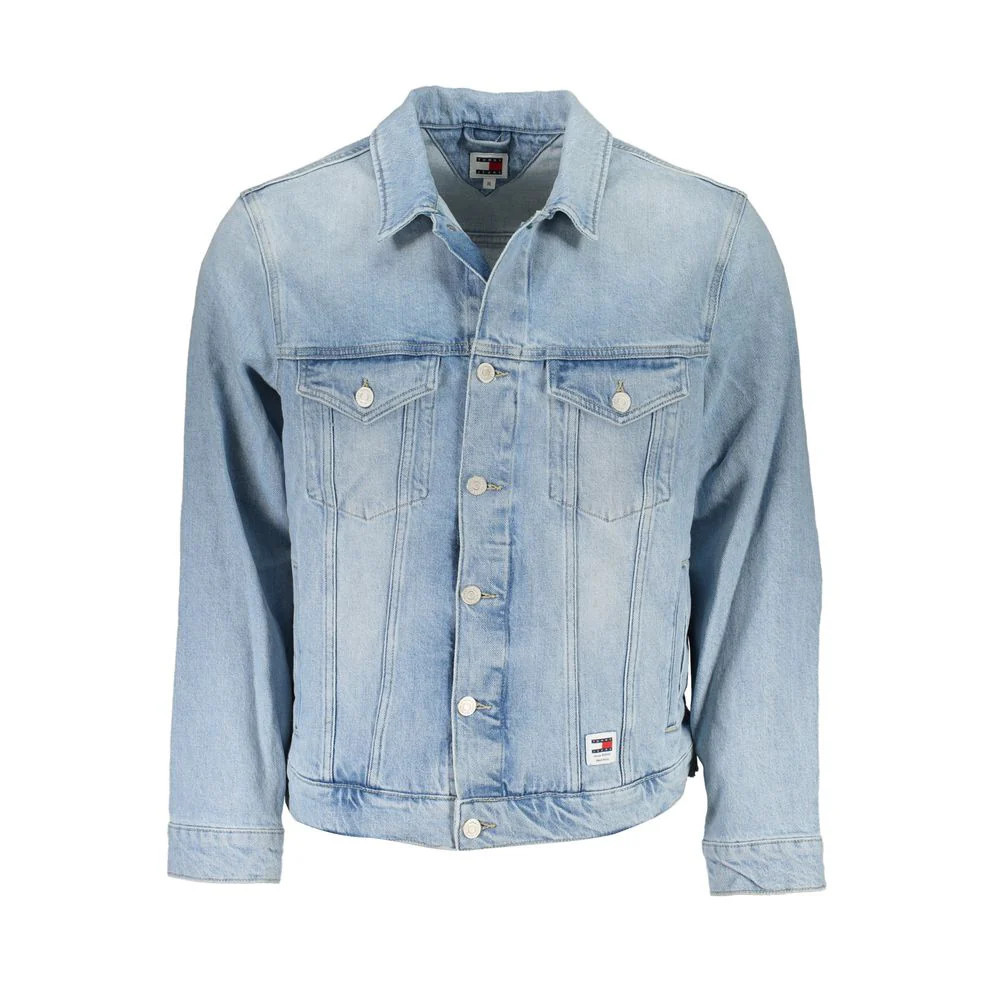Tommy Hilfiger blue Cotton Men's Jacket | Shop Simon