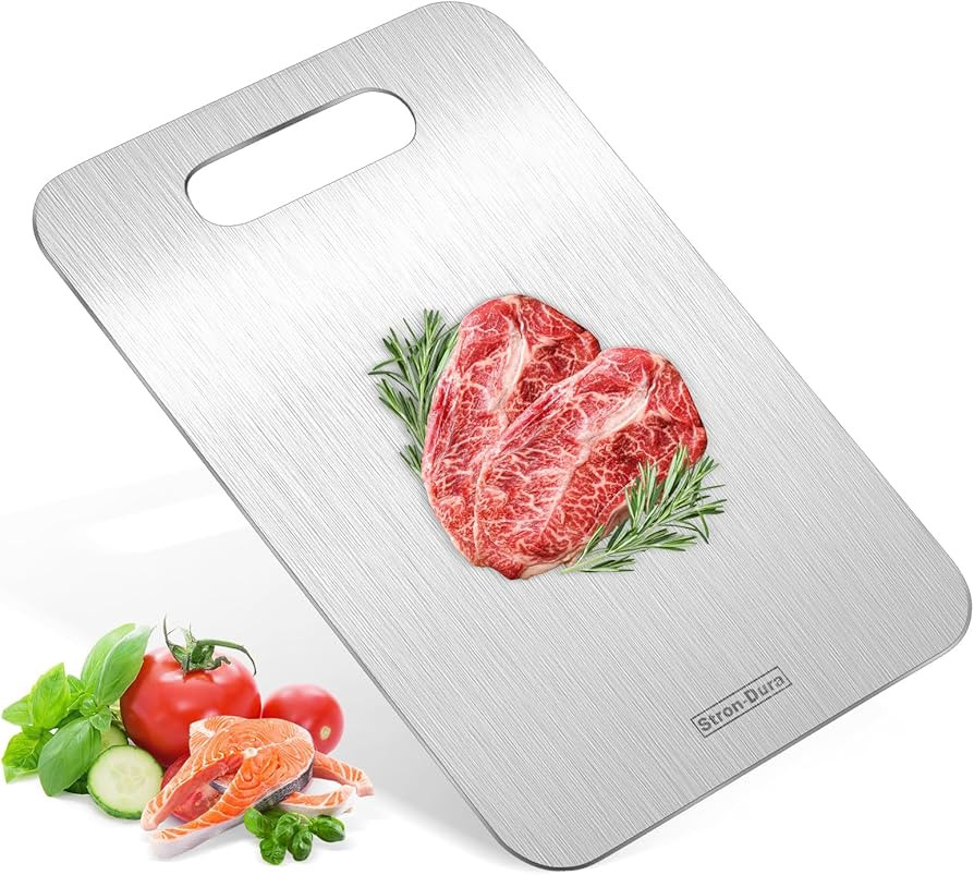 Stron- Dura Cutting Board - 304 Food Grade Stainless Steel Cutting Boards for Kitchen- for cuttin... | Amazon (US)