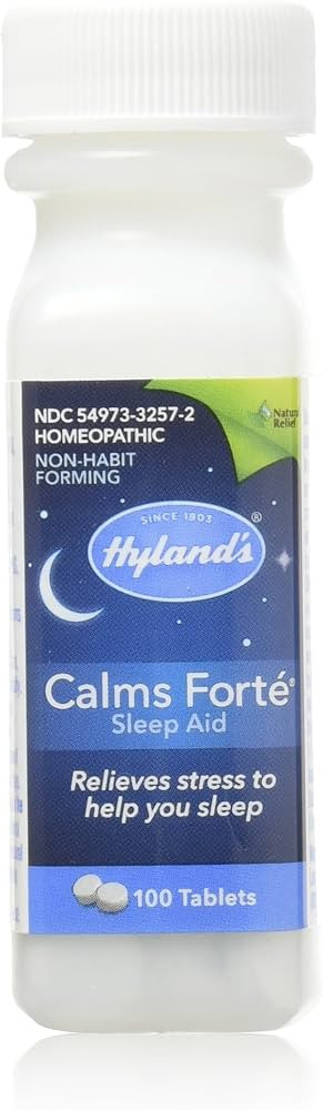 Hyland's Calms Forte' Sleep Aid Tablets, Natural Relief of Nervous Tension and Occasional Sleeple... | Amazon (US)