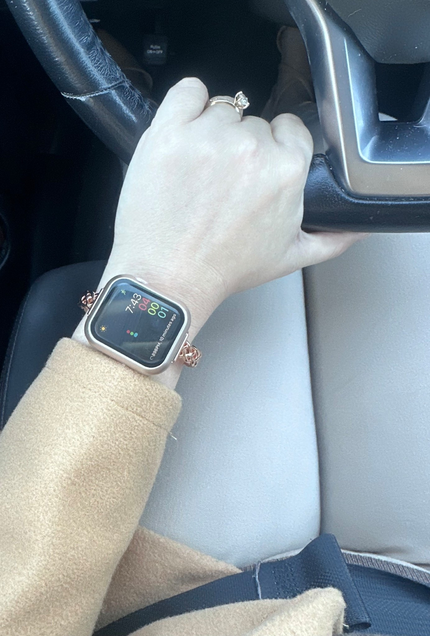 This Apple Watch bracelet completely elevated my look with just one snap! Pairing it with my tan trench coat added another level to my look. 

#LTKWorkwear #LTKdayinmylife