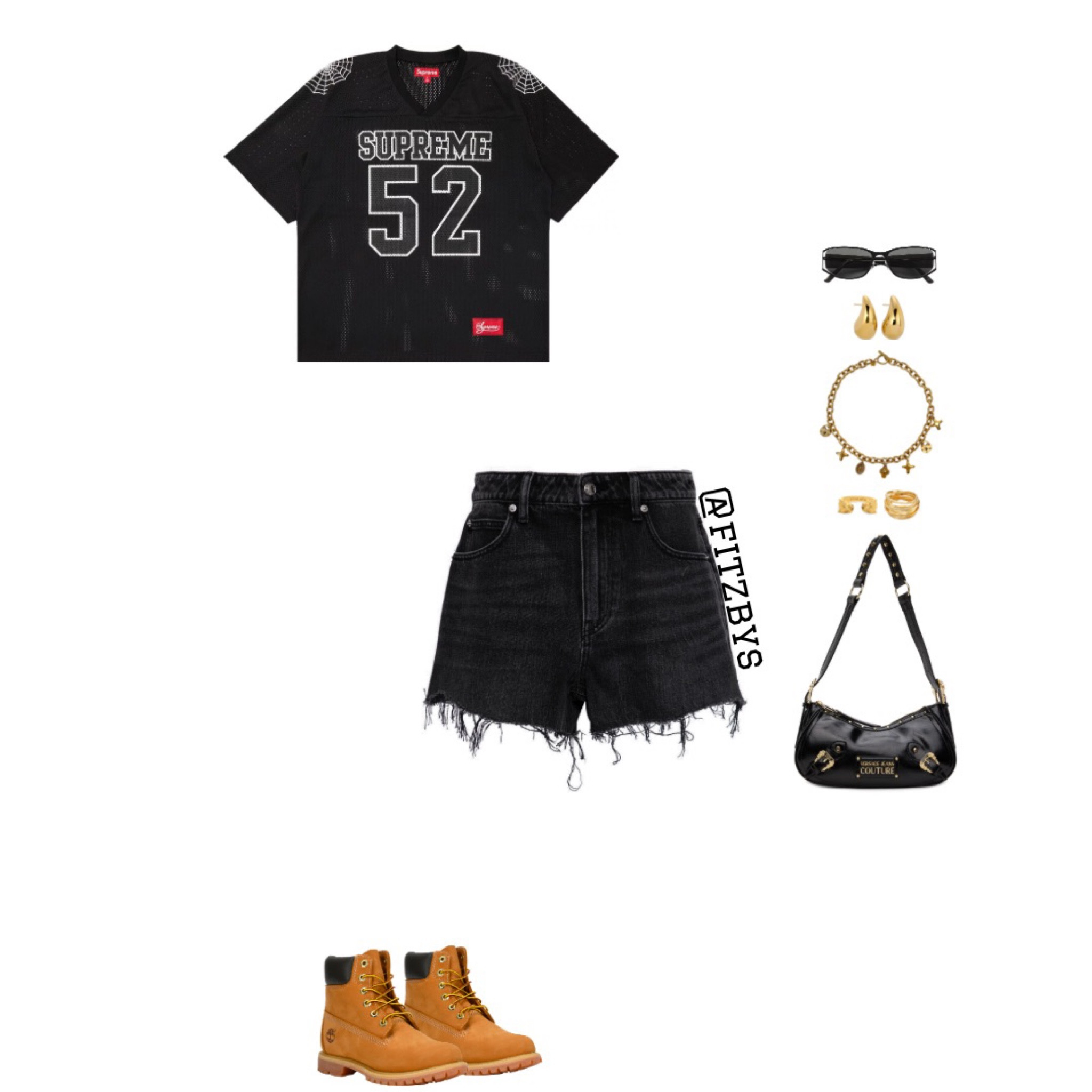 Jersey outfit 

Black jersey, supreme jersey, jersey outfit , jeans shorts, black shorts, black jorts, denim shorts, black denim outfit, shorts, shorts outfit, timberlands, black sunglasses, black shoulder bag, gold jewelry, summer clothes, summer outfits, concert outfit, outfit idea, style tip, spring outfit. Cute top, jorts, cute shorts outfit, Trendy outfit, 2024 outfit ideas, cute summer outfit. 

#virtualstylist #outfitideas #outfitinspo #trendyoutfits # fashion #cuteoutfit #summeroutfit #blackshorts #denimshorts  #summerclothes #summerstyle #cutesummeroutfit #jerseyoutfit 

#LTKstyletip #LTKcanada #LTKsummer