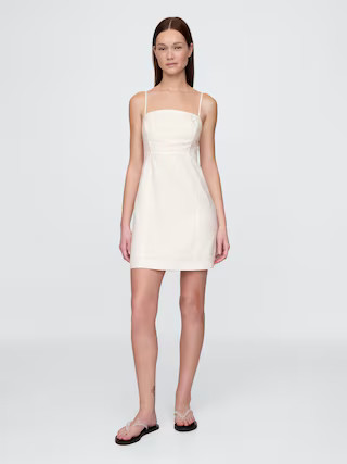 Linen-Blend Mini Dress | Gap (US)